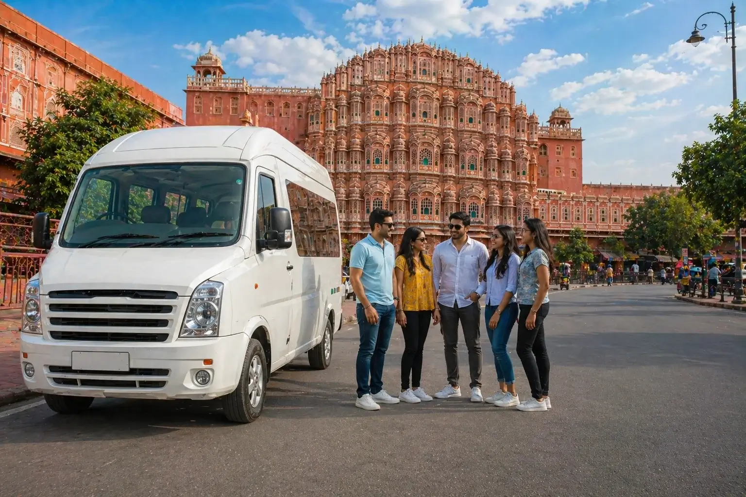 12 seater tempo traveller delhi to jaipur group travel