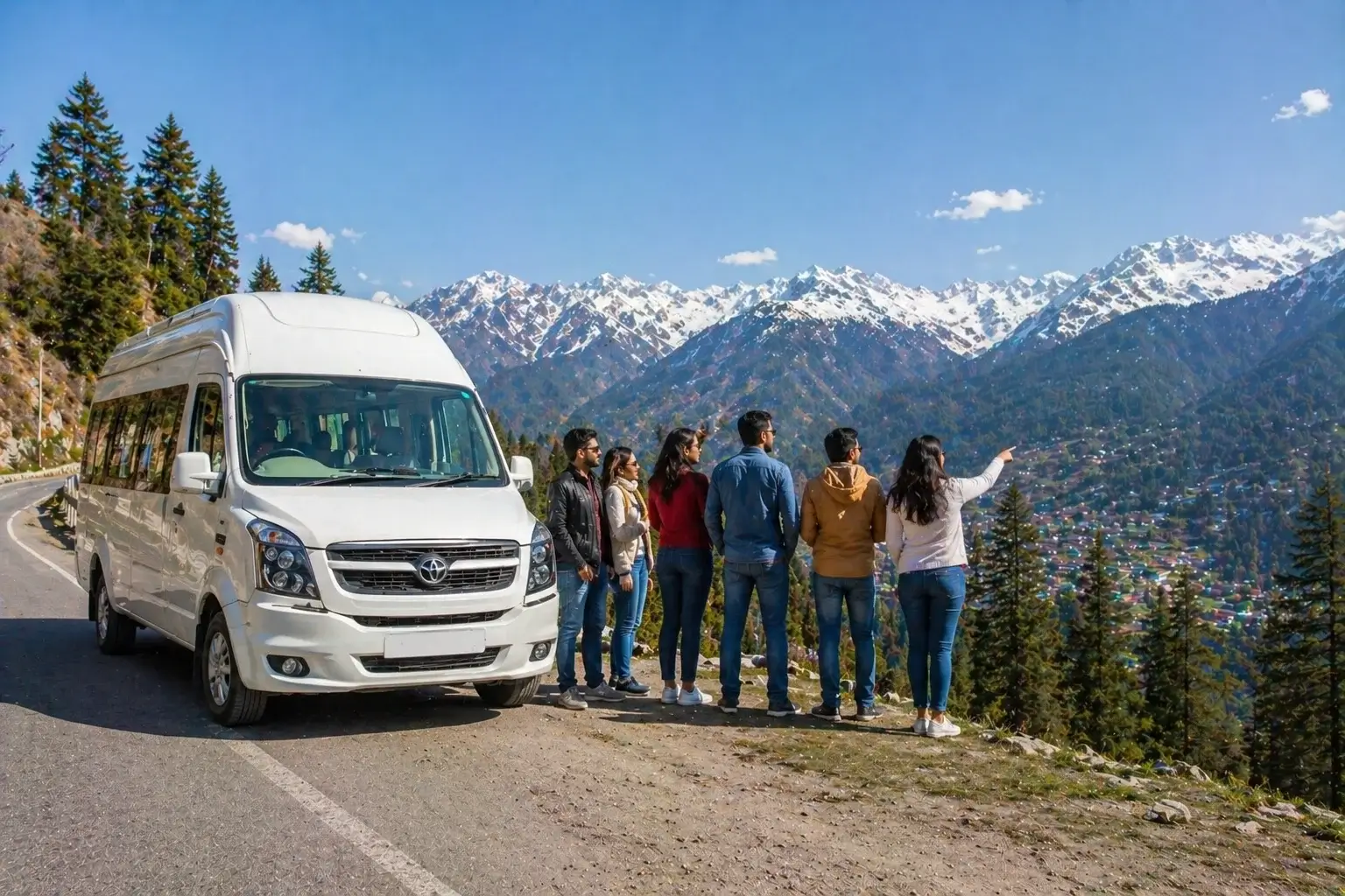 12 seater tempo traveller delhi to manali trip