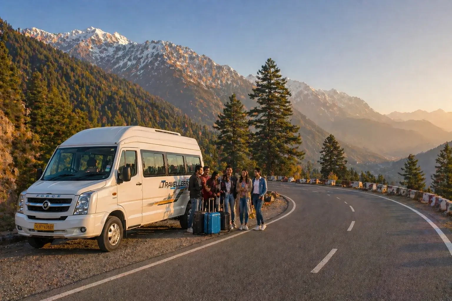 12 seater tempo traveller Delhi to Manali trip