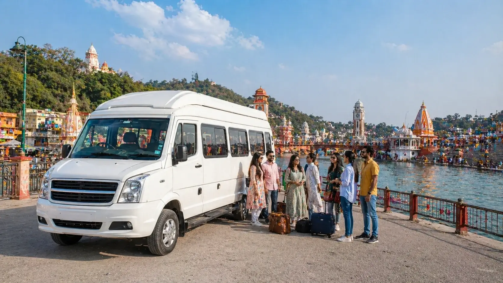 12 seater tempo traveller for haridwar group taxi