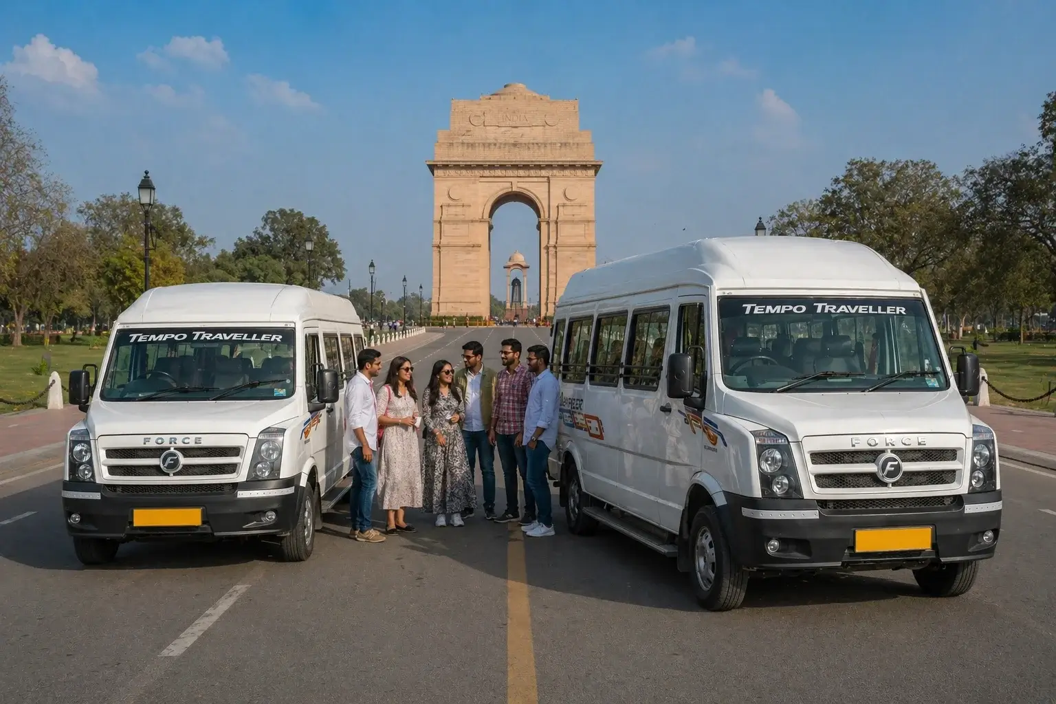 12 vs 16 seater tempo traveller comparison Delhi