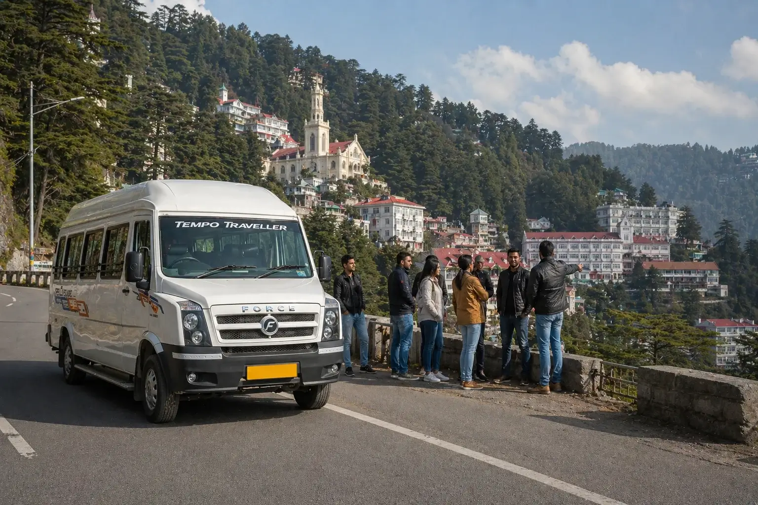 16 seater tempo traveller delhi to shimla trip
