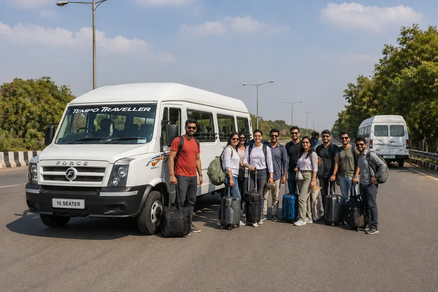 16 seater tempo traveller for medium group travel Delhi