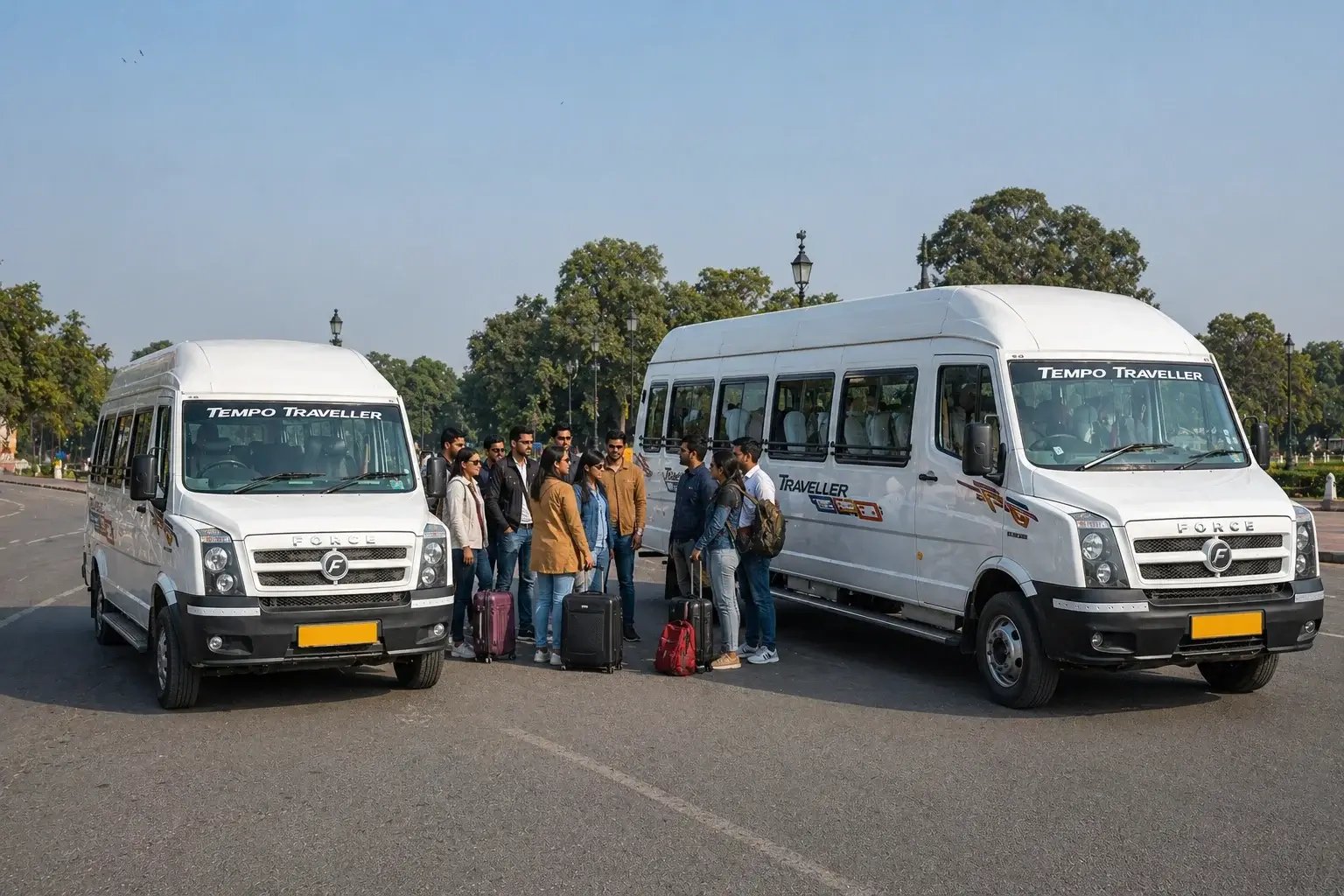 16 vs 20 seater tempo traveller comparison Delhi