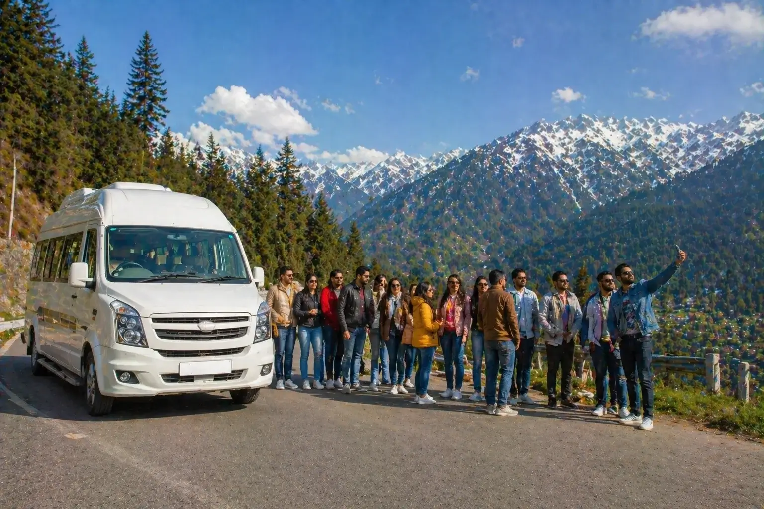 20 seater tempo traveller delhi to manali group