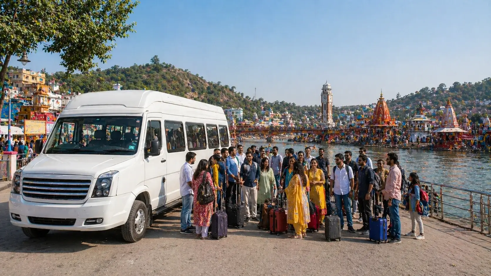 20 seater tempo traveller haridwar group taxi booking