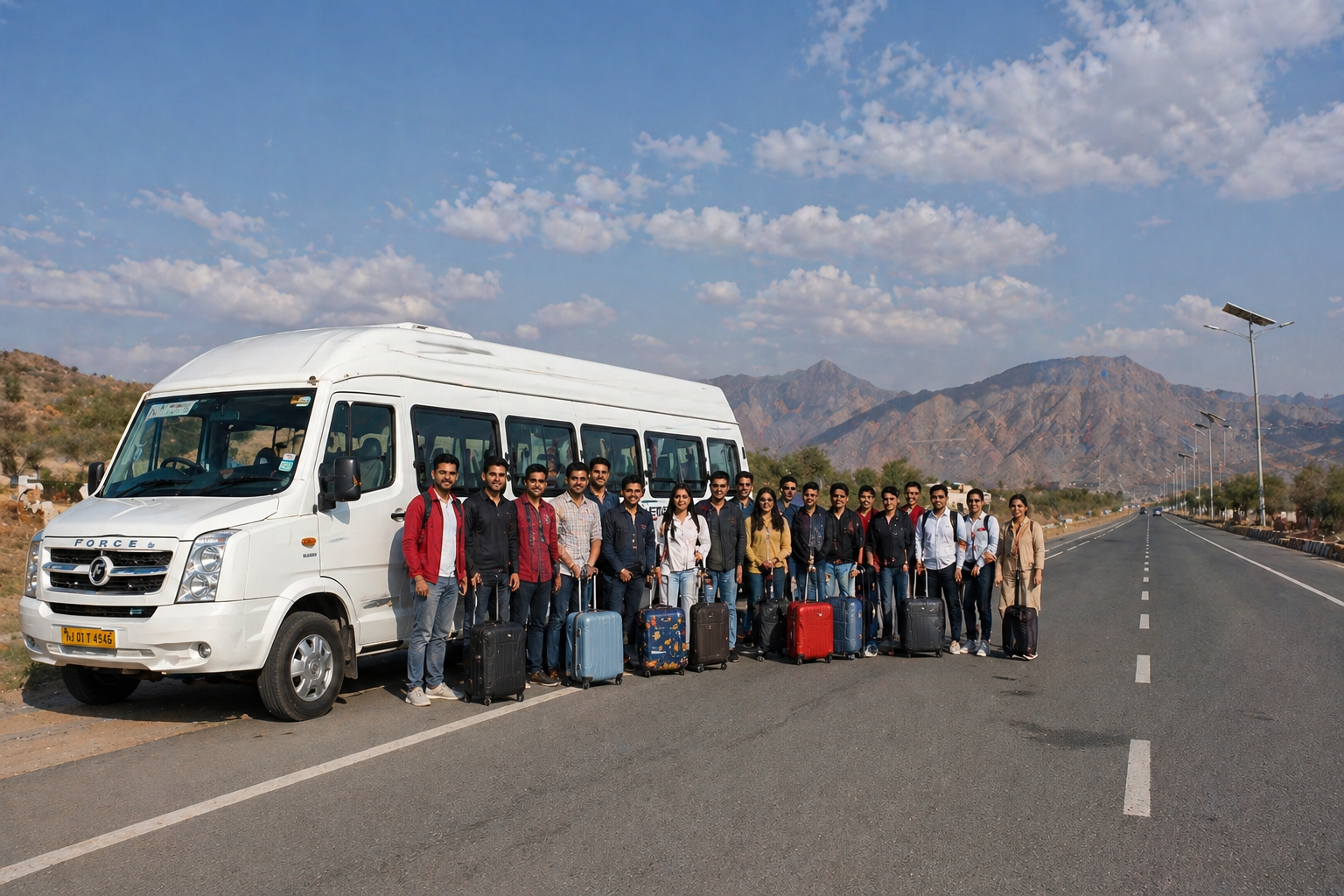 26 seater tempo traveller on rent in Delhi
