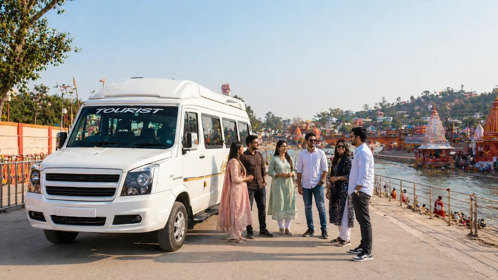 9 seater tempo traveller delhi to haridwar group travel