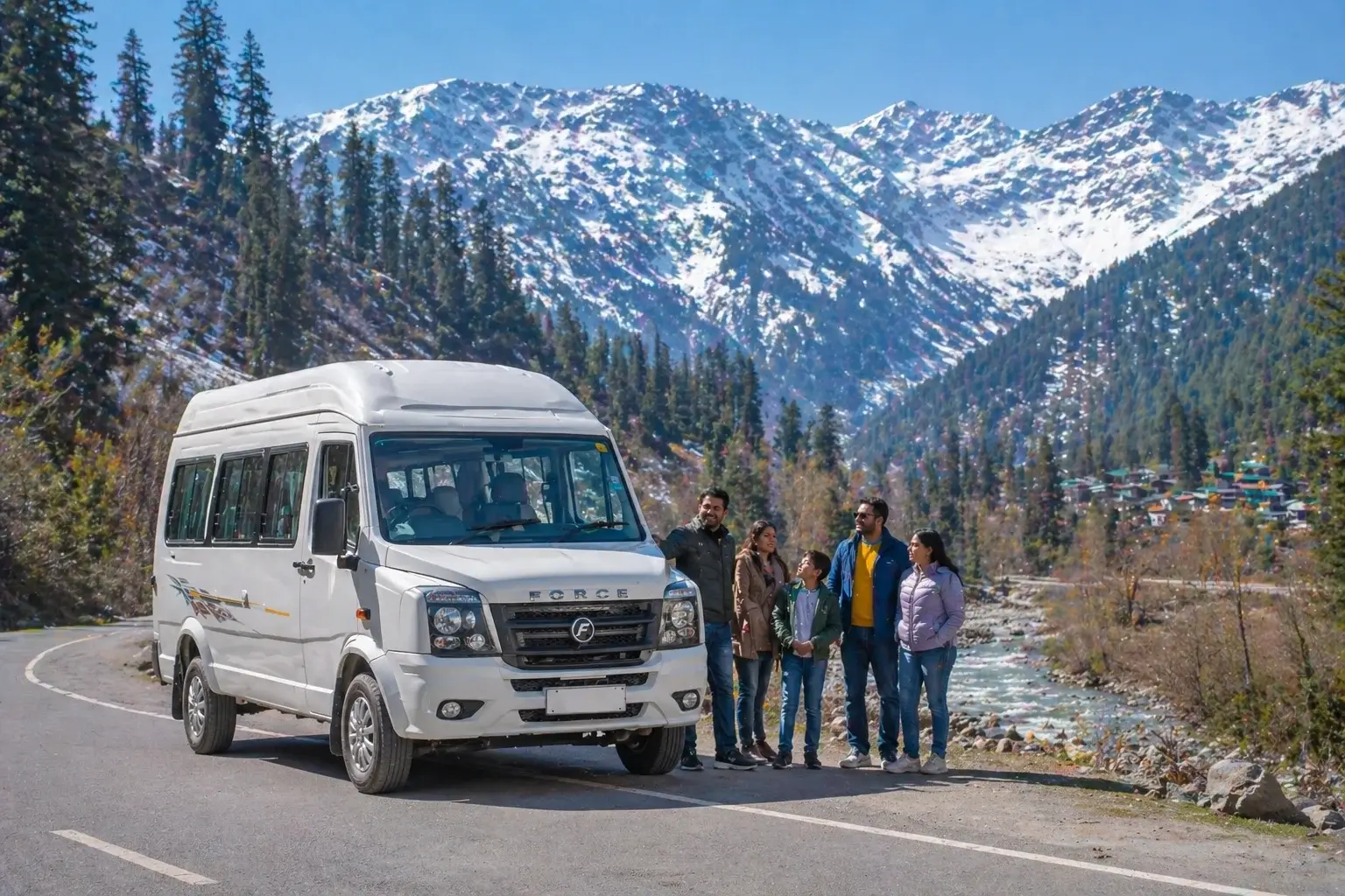 9 seater tempo traveller delhi to manali family trip