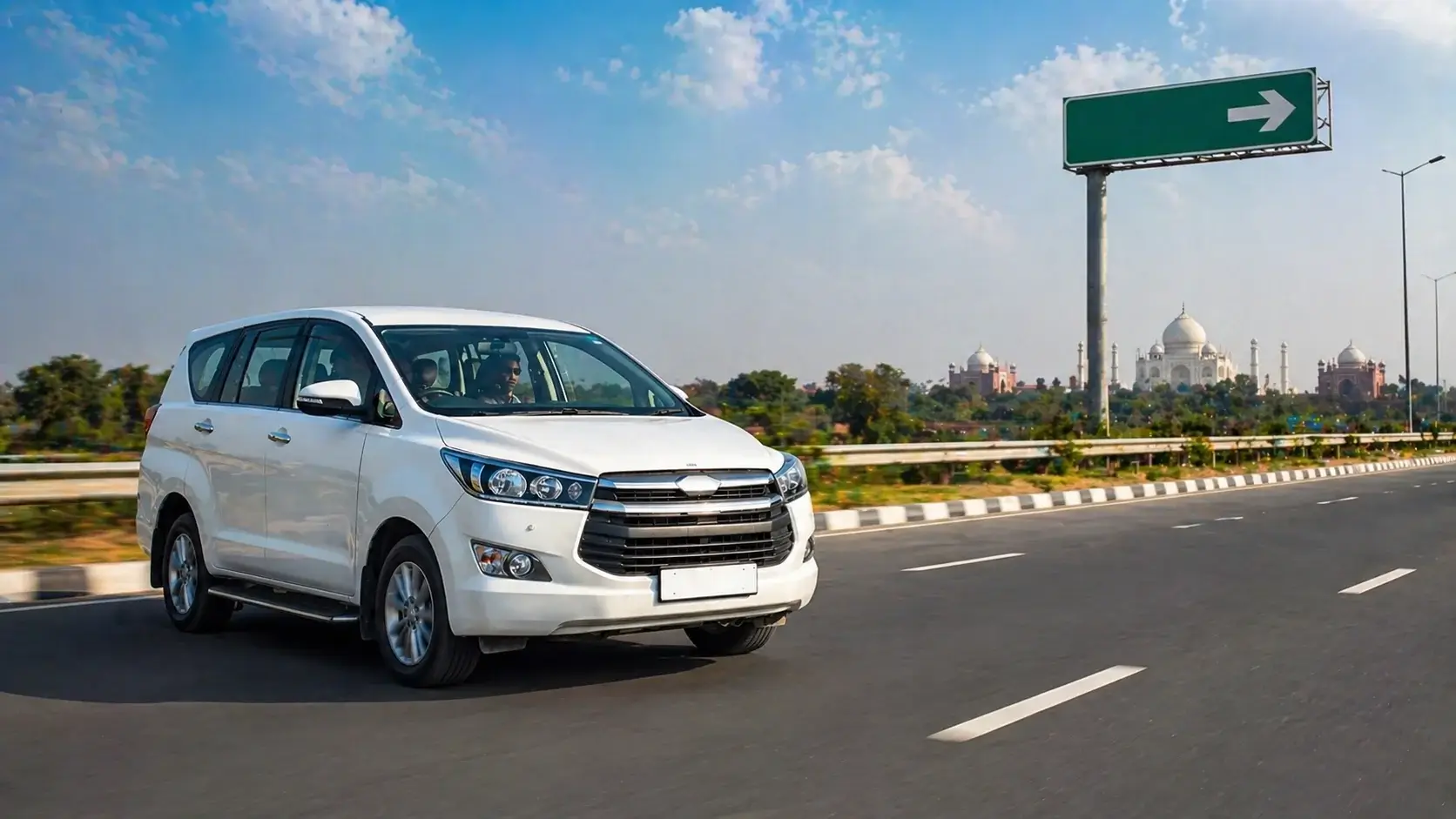 delhi to agra one way taxi highway journey