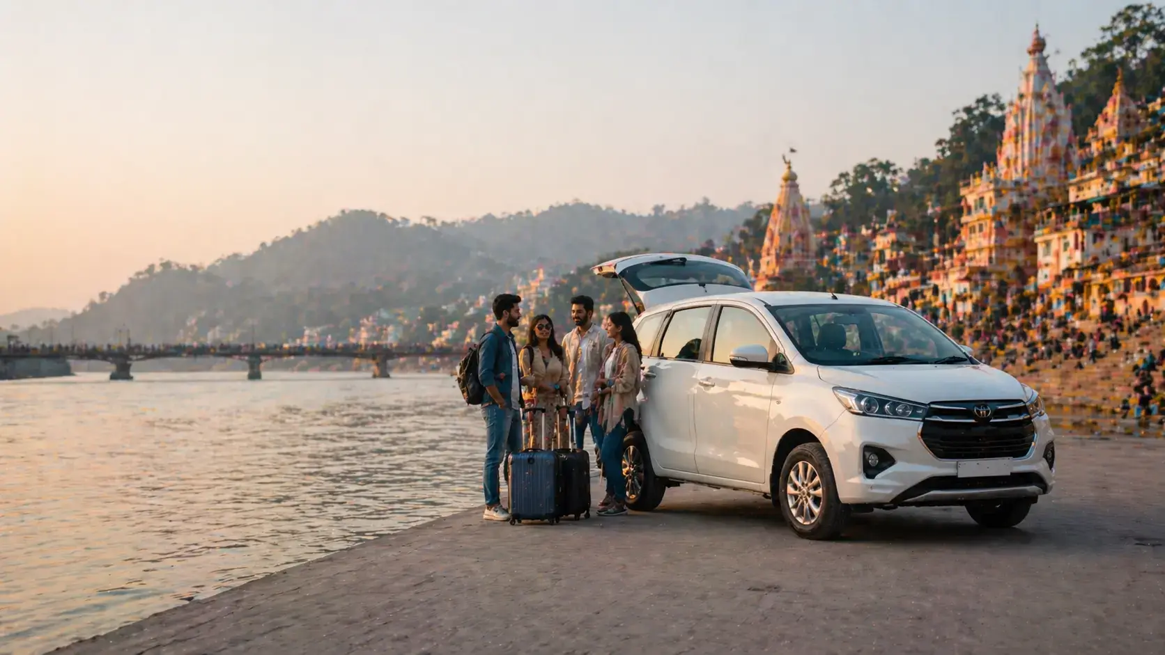 Delhi to Haridwar and Rishikesh taxi for spiritual travel