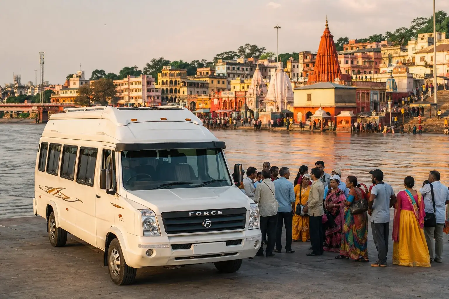 20 seater tempo traveller from delhi to haridwar group travel