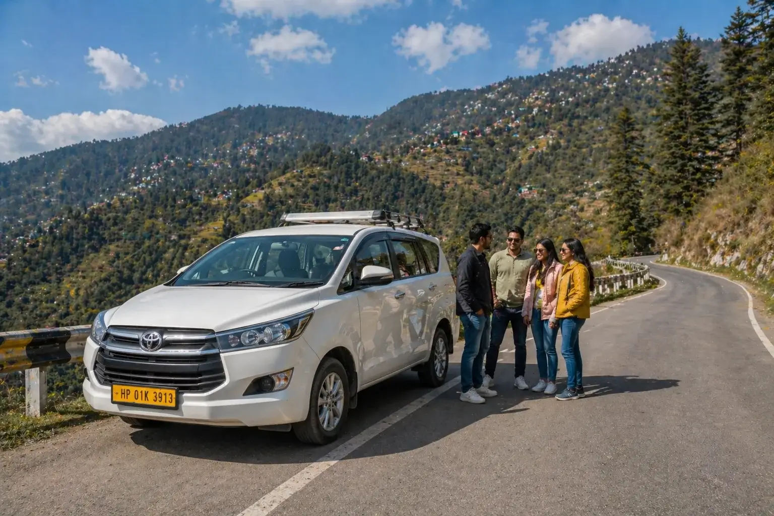 solan hills delhi to shimla taxi route