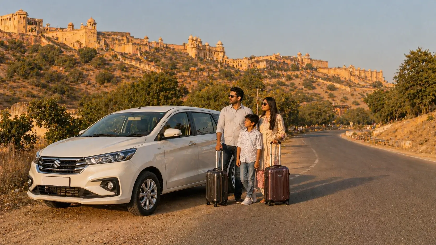 Ertiga taxi Delhi to Jaipur budget travel