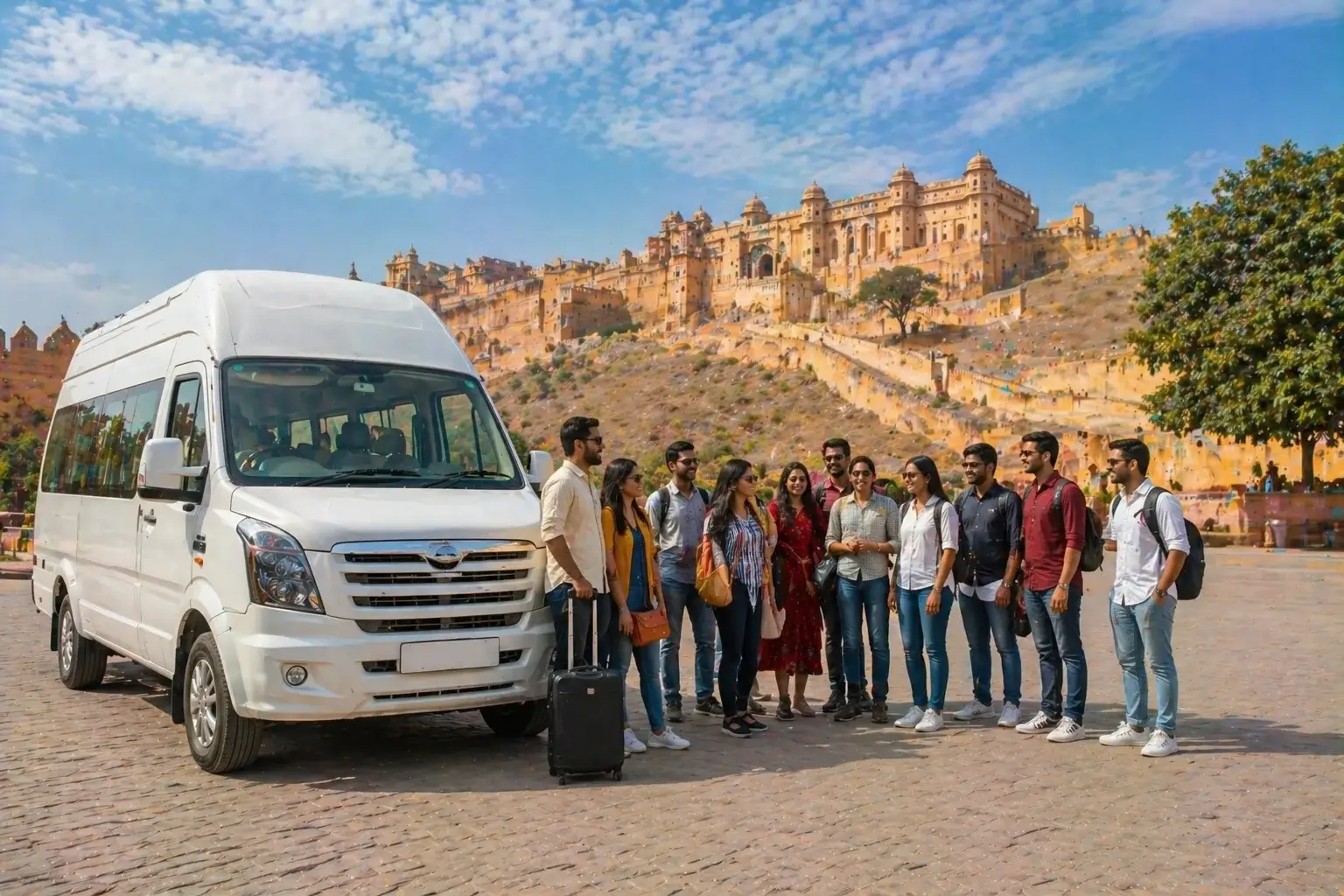 group travel delhi to jaipur tempo traveller