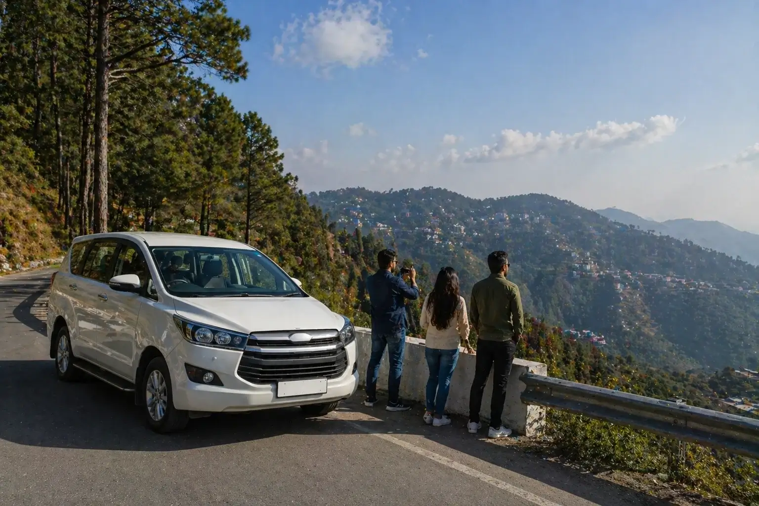 haridwar to mussoorie taxi hill road journey