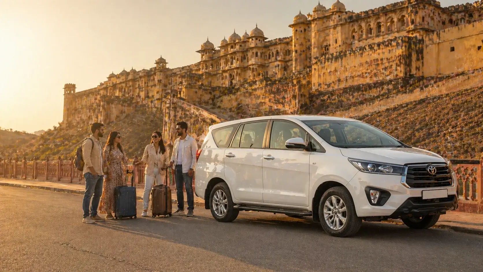 Toyota Innova taxi from Delhi to Jaipur for weekend trip