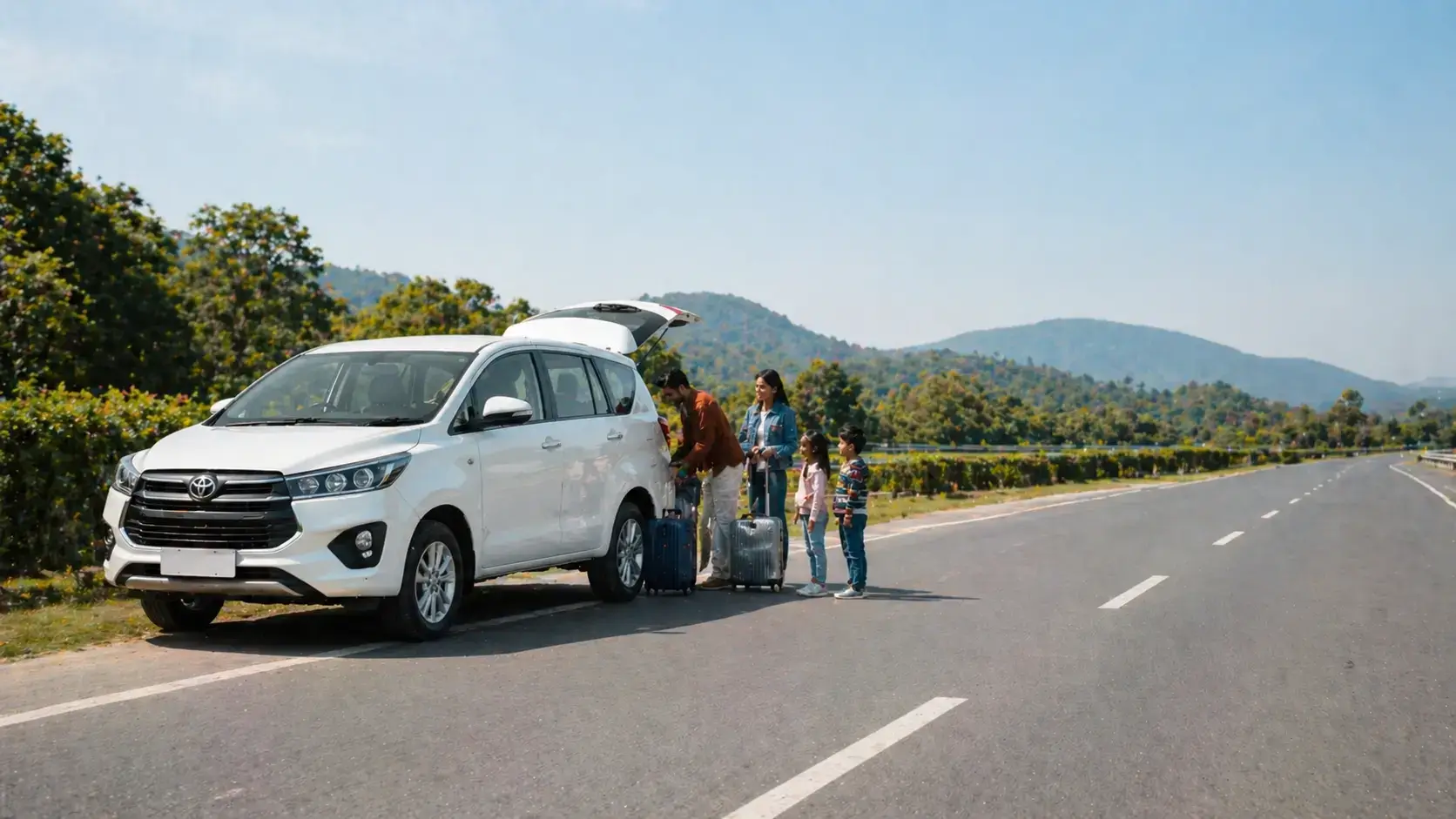 Toyota Innova taxi for family long distance trips from Delhi