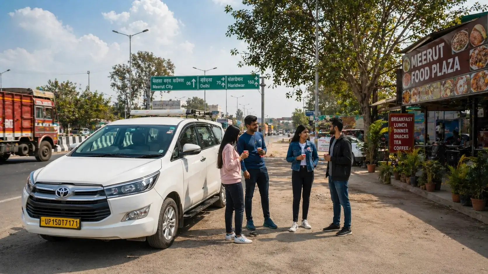 meerut road stop delhi to rishikesh taxi journey