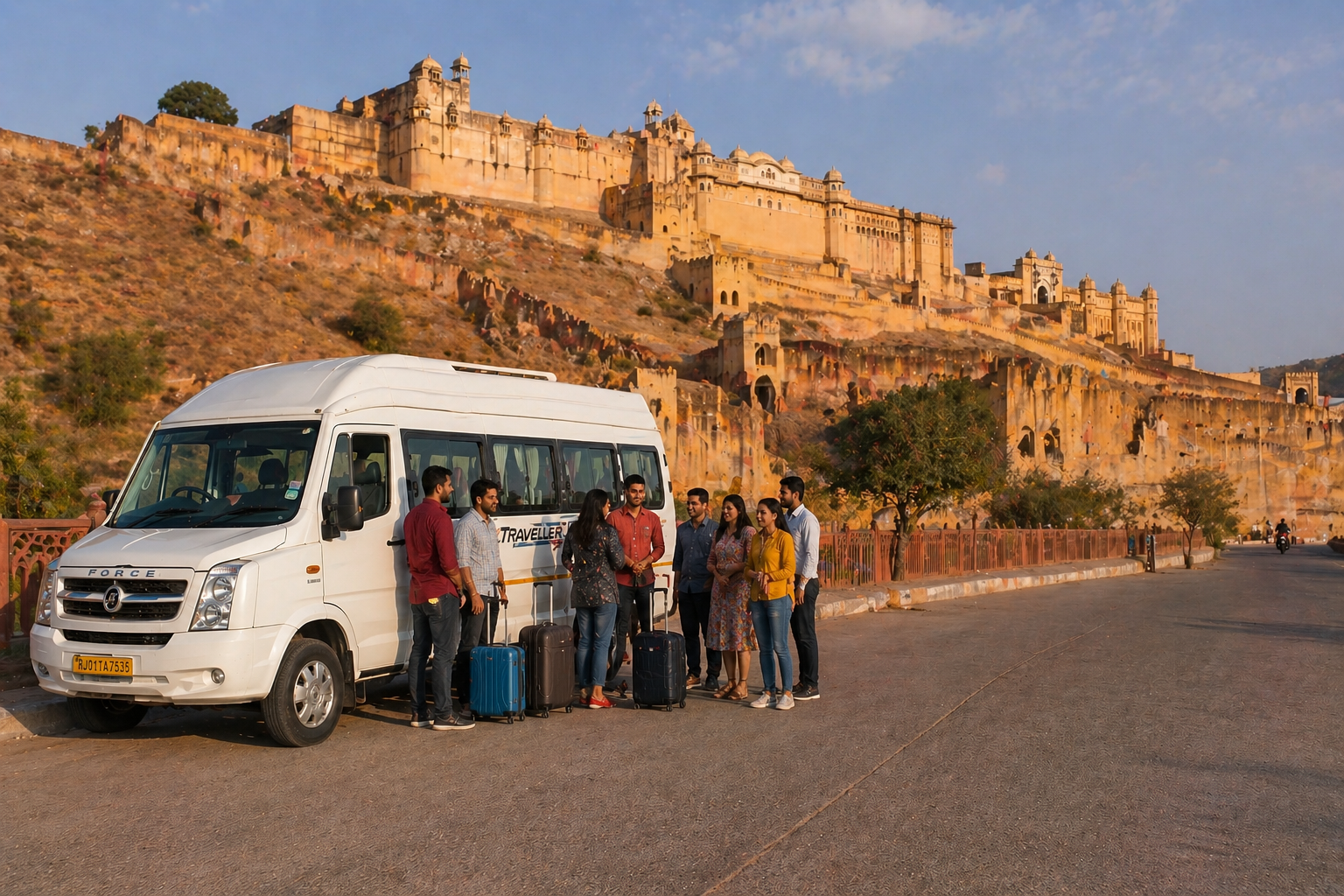 tempo traveller Delhi to Jaipur trip
