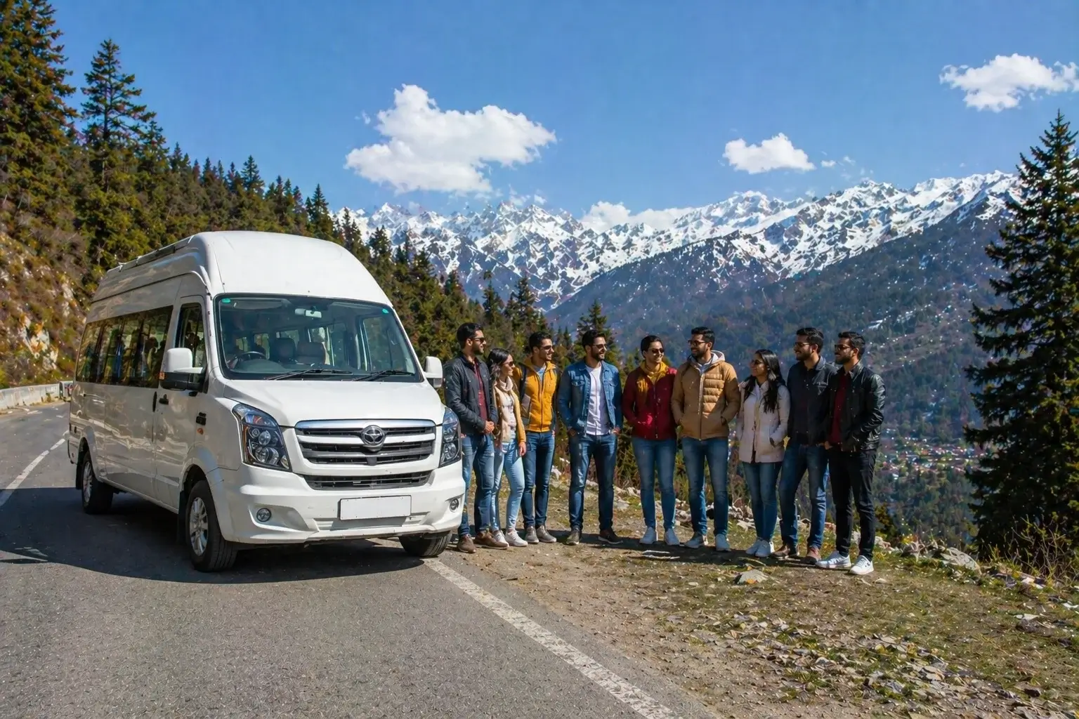 tempo traveller delhi to manali group travel