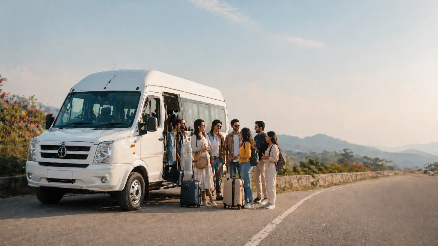 Tempo traveller fare for group travel and outstation trips from Delhi