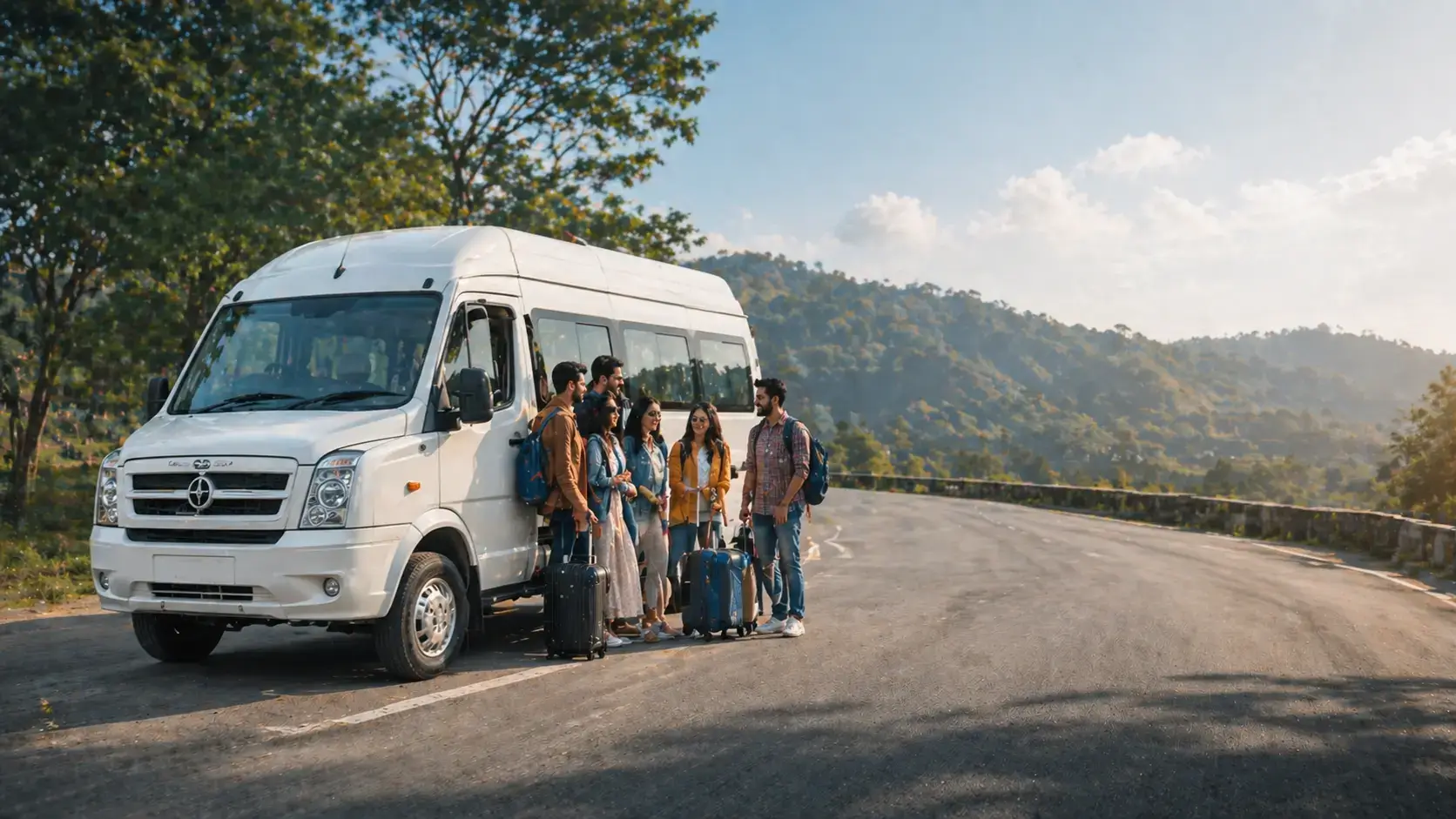 Tempo traveller 18 seater for group tours and outstation travel Delhi