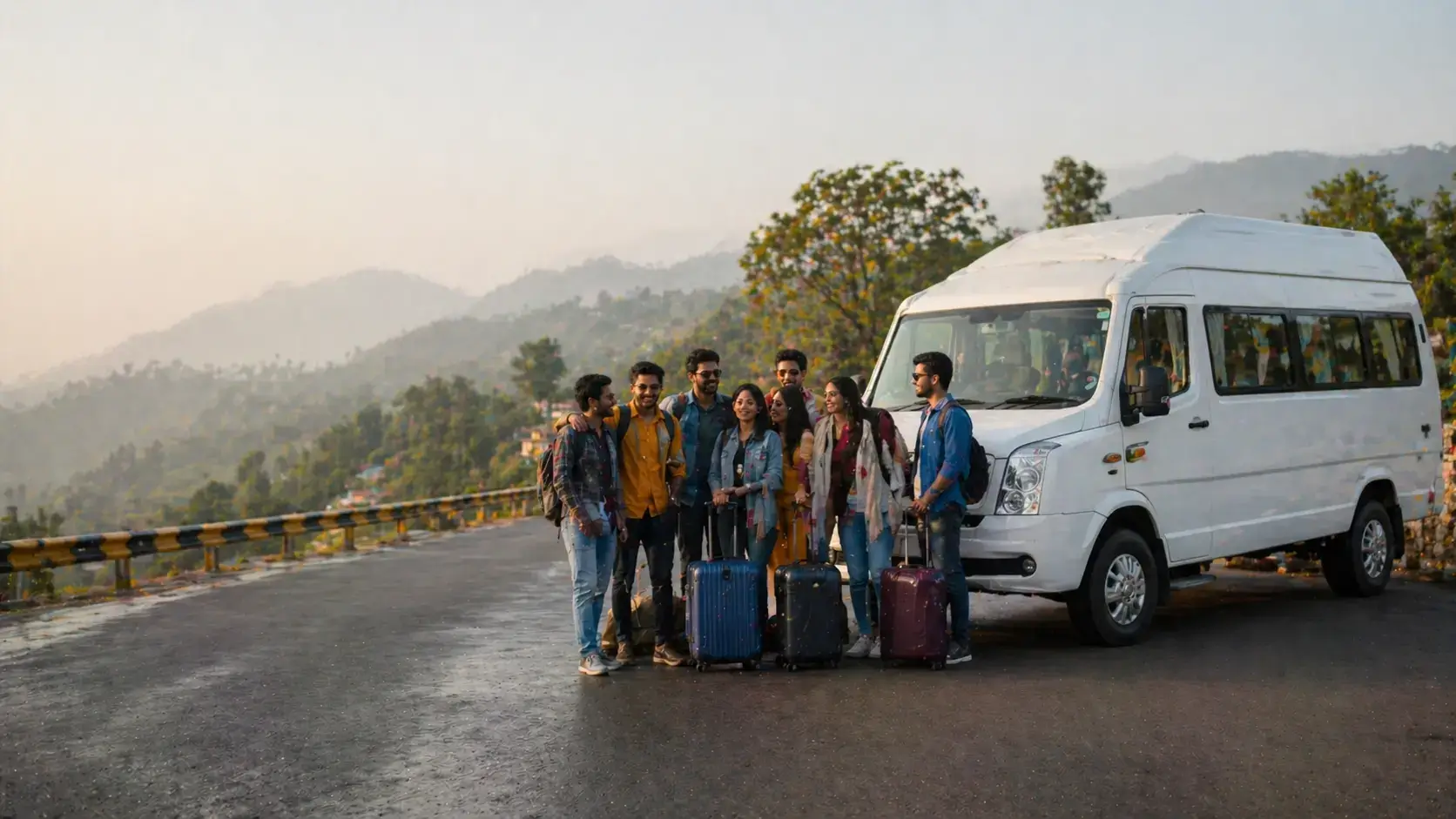 Tempo traveller for large group outstation travel from Delhi