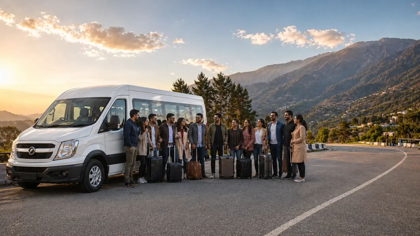 16 seater Urbania van rental in Delhi for large group travel